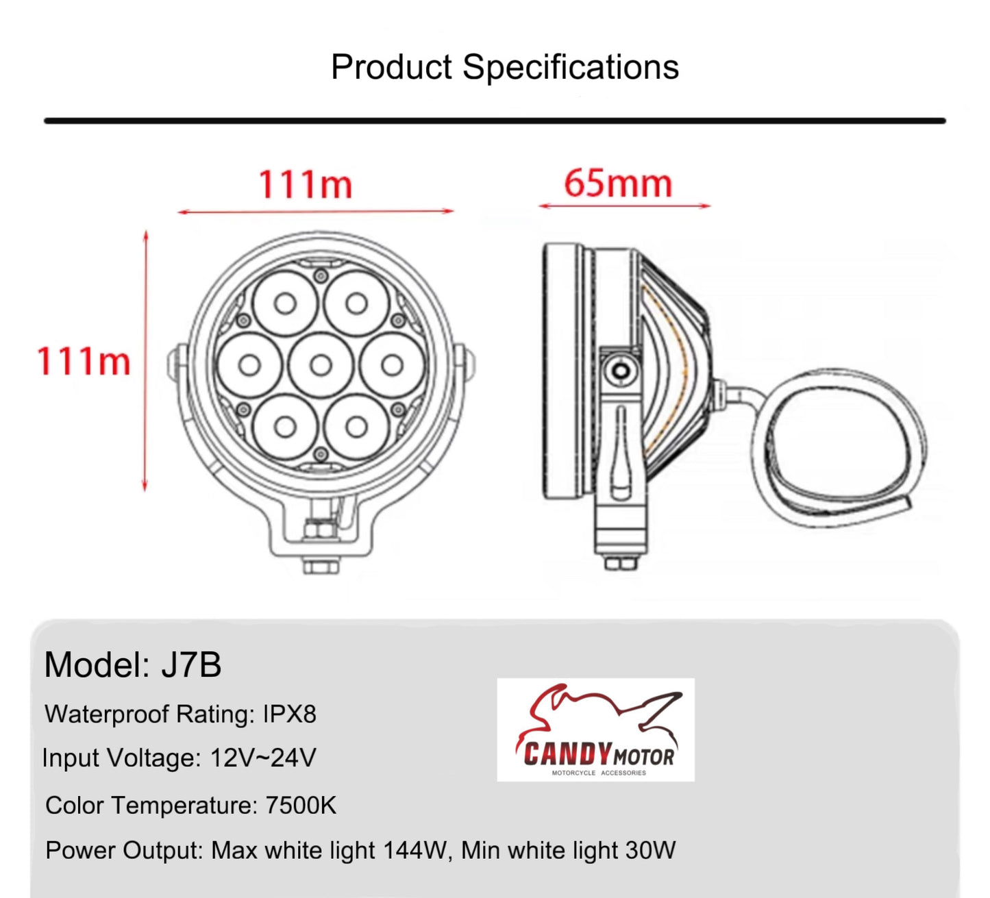 JPAD LED Light-J7B