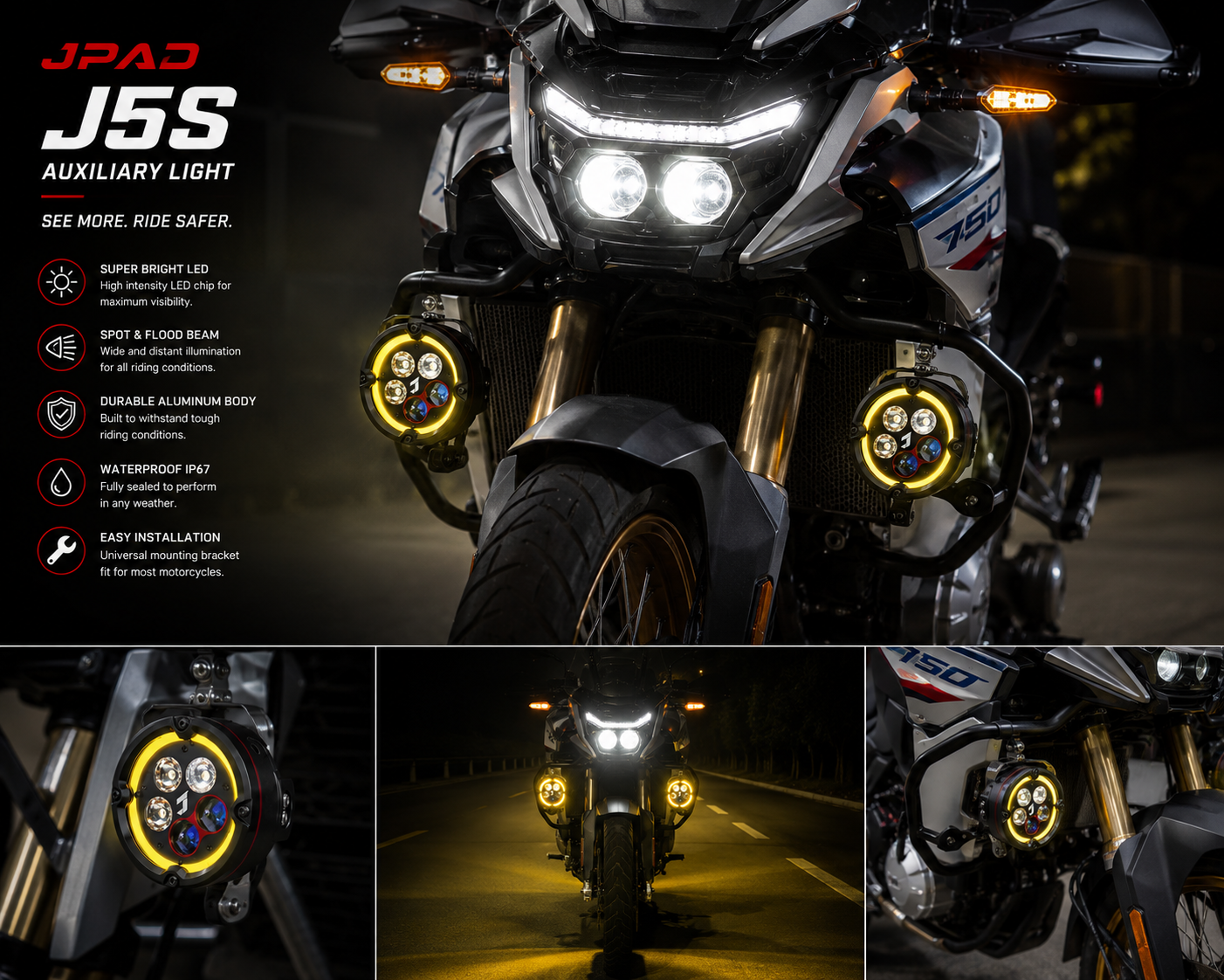 JPAD J5S Auxiliary Lights