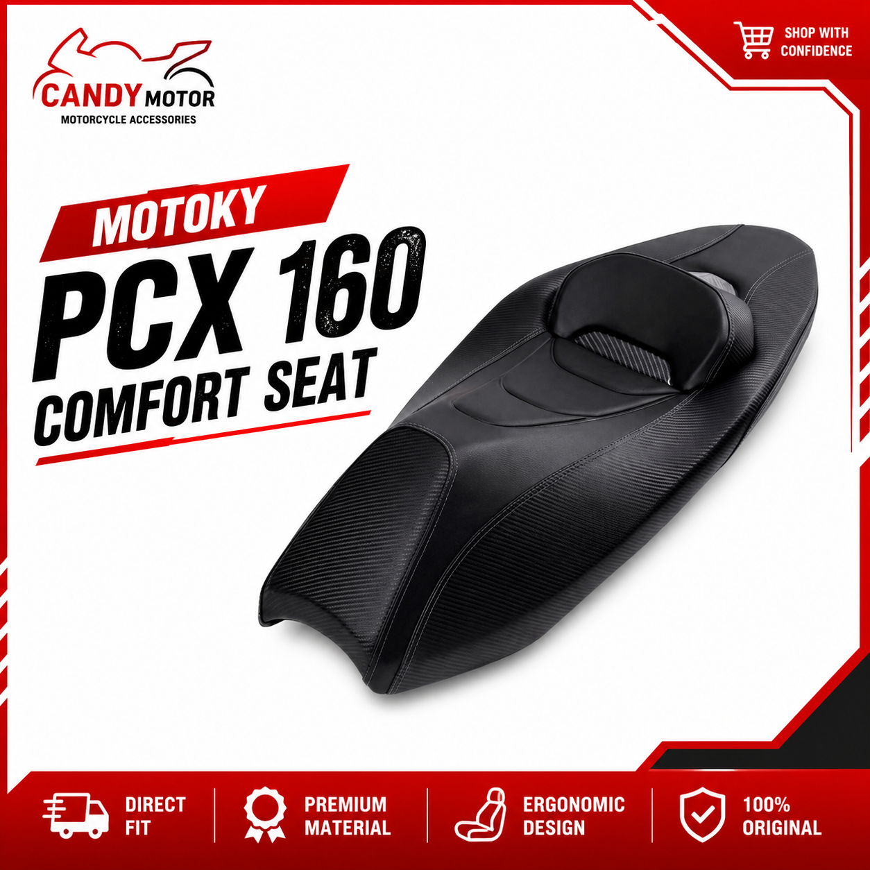 Motorcycle Comfort Seat ADV 150 160 350 XMAX V1 V2 PCX 160 NMAX V1 V2 V3 AEROX 155