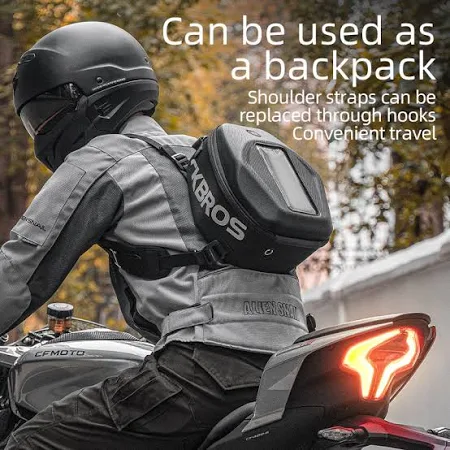 ROCKBROS 7L Hard Shell Motorcycle Tank Bag Waterproof with Touchscreen Phone Pouch
