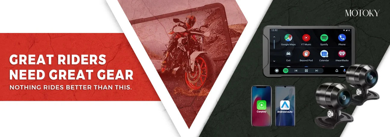 MotoKy motorcycle accessories and smart display collection
