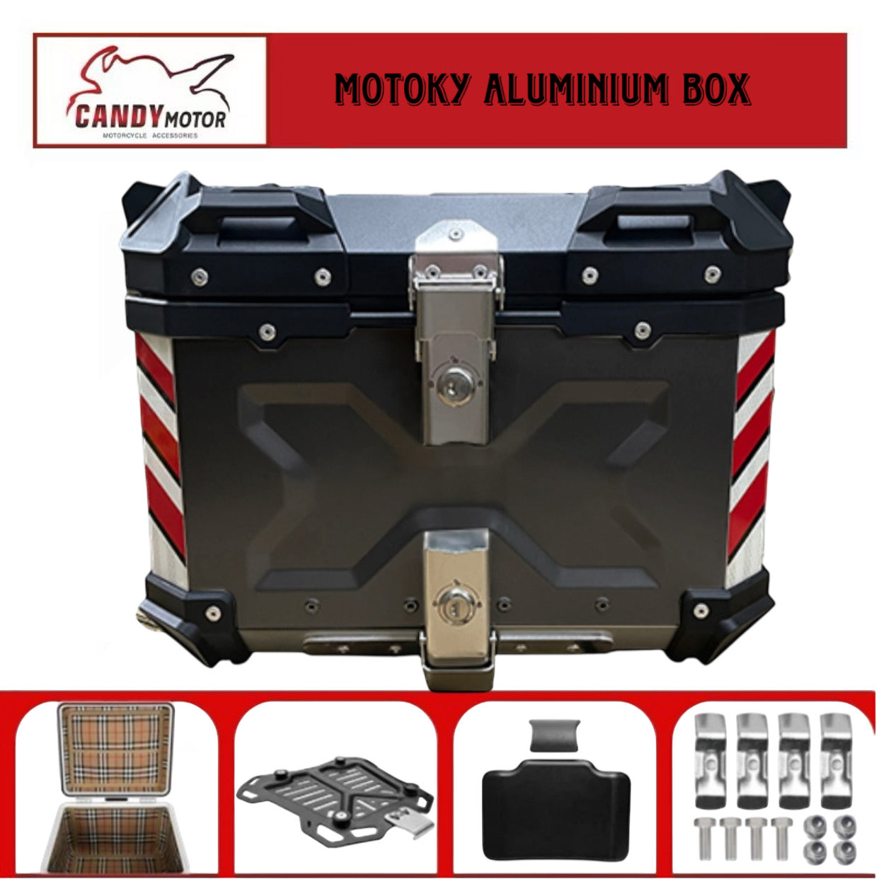 MotoKy TopBox (Aluminium)