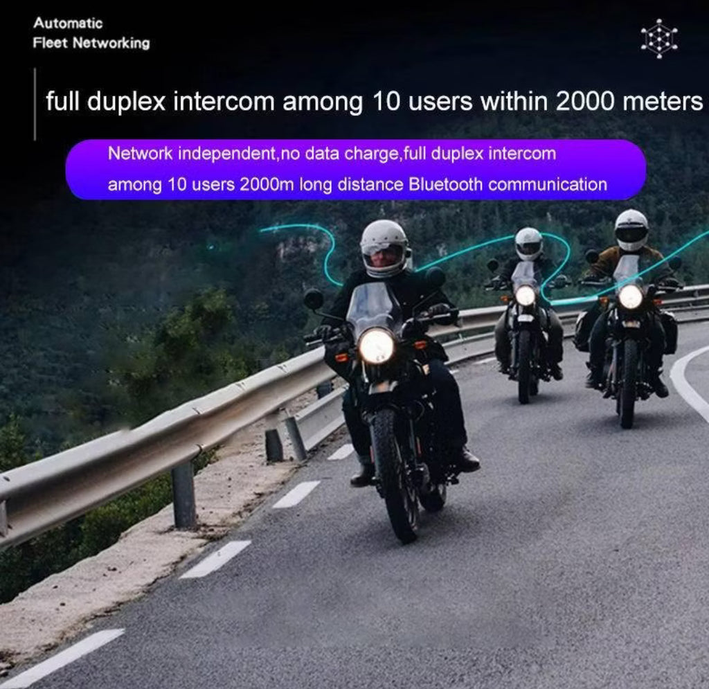 MotoKy Helmet V10s Bluetooth Headset