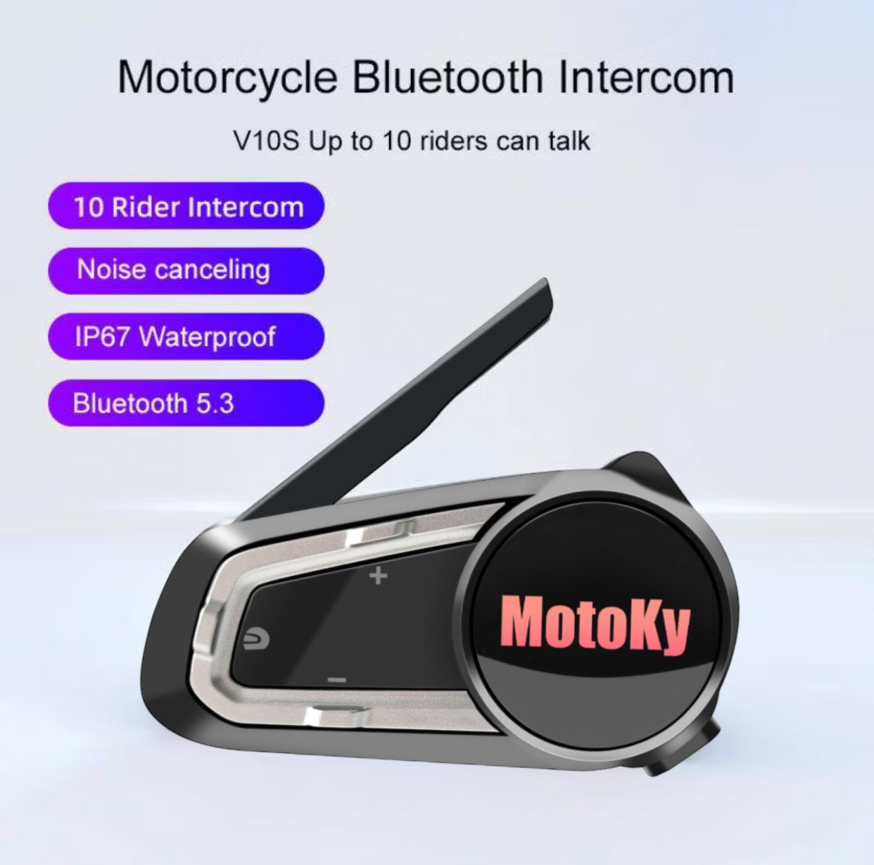 MotoKy Helmet V10s Bluetooth Headset