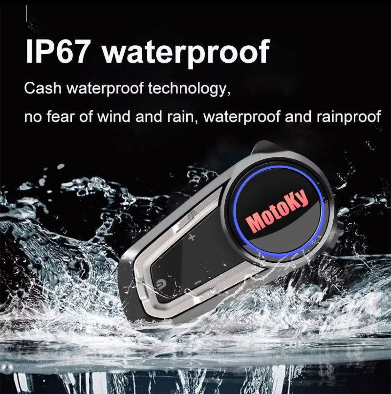 MotoKy Helmet V10s Bluetooth Headset