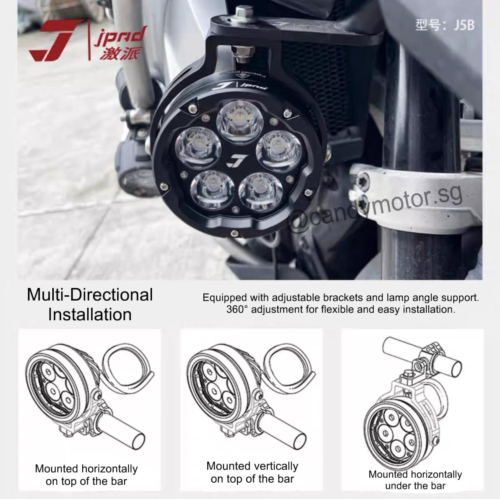 JPAD LED Light-J5B – CandyMotor