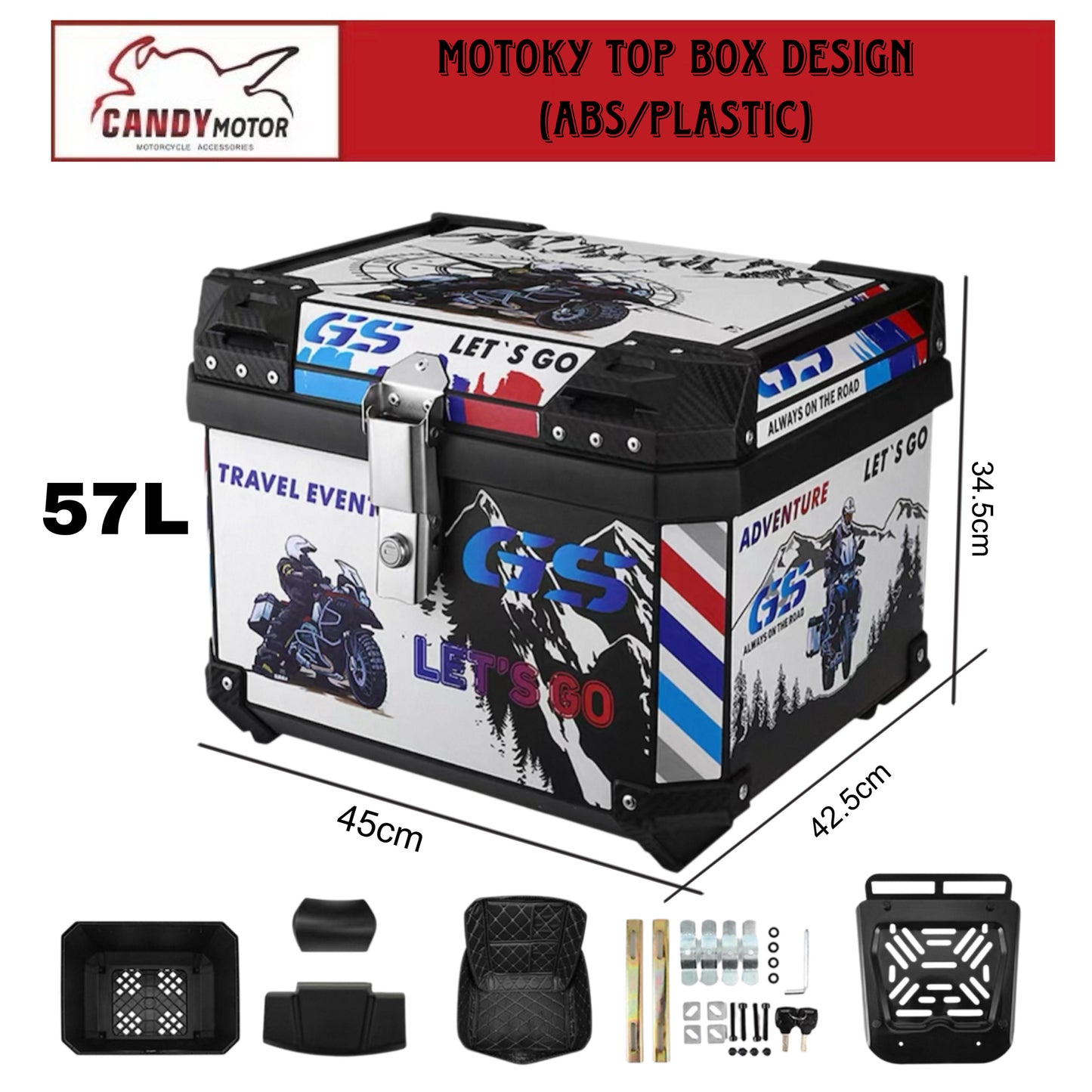 MotoKy TopBox Design (ABS)