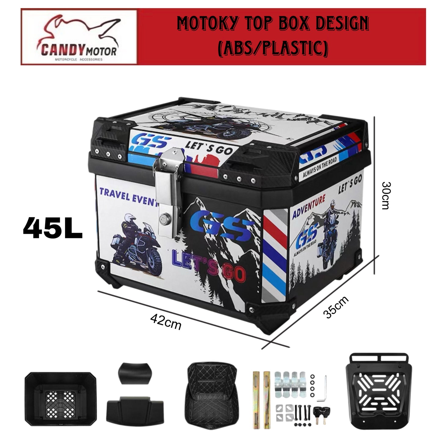 MotoKy TopBox Design (ABS)