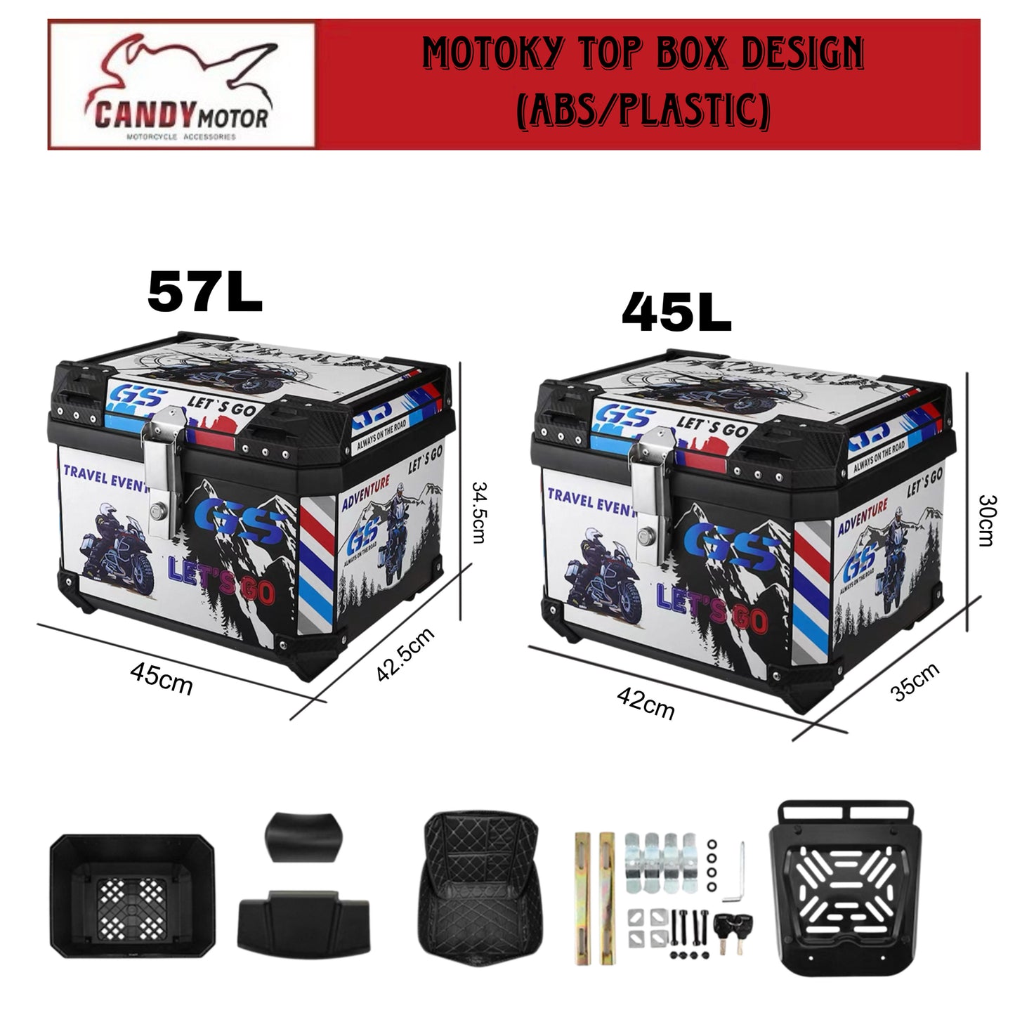 MotoKy TopBox Design (ABS)
