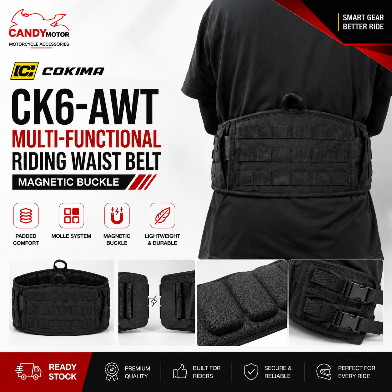 COKIMA CK6-AWT Versatile  Cycling Waist Belt