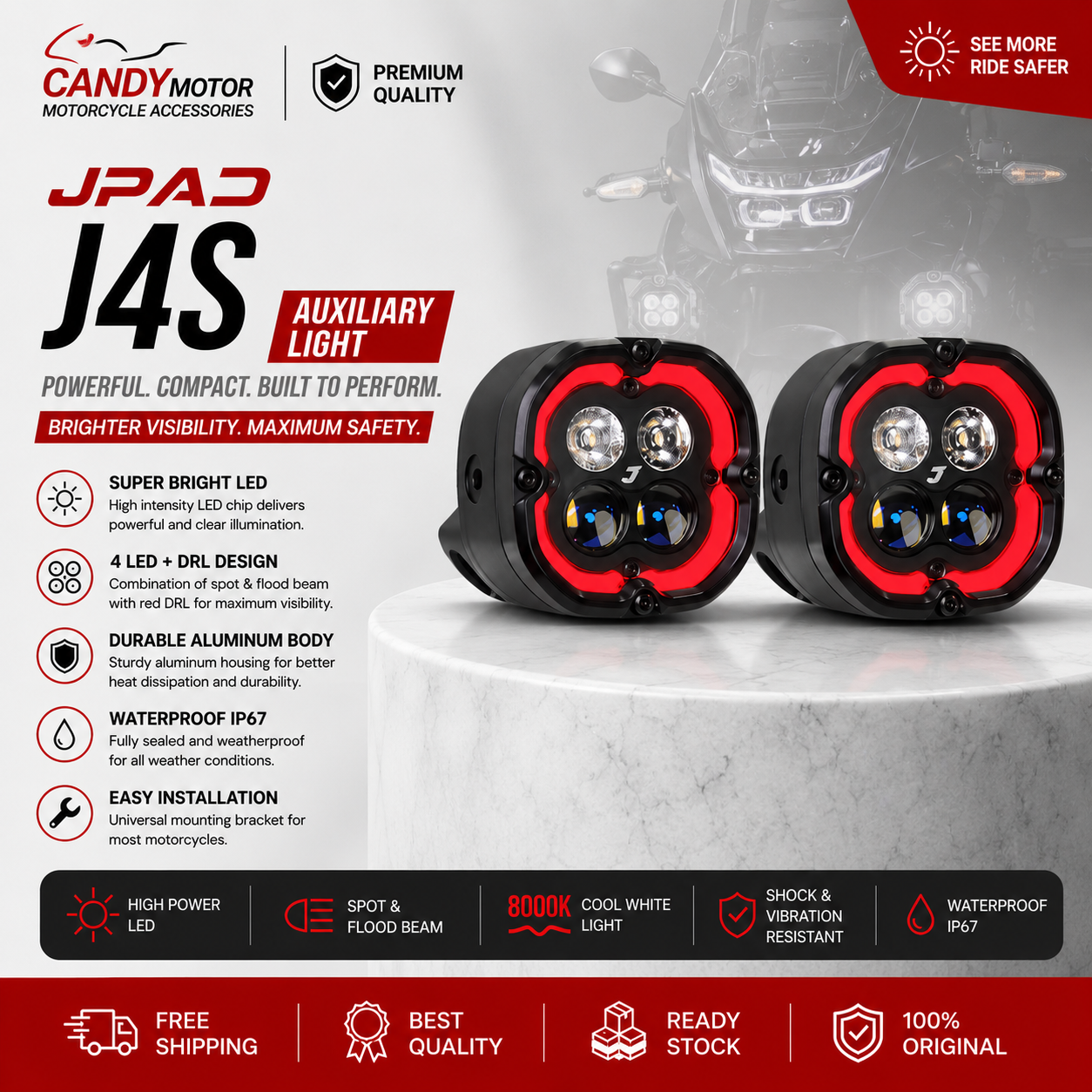 JPAD J4S Auxiliary Lights