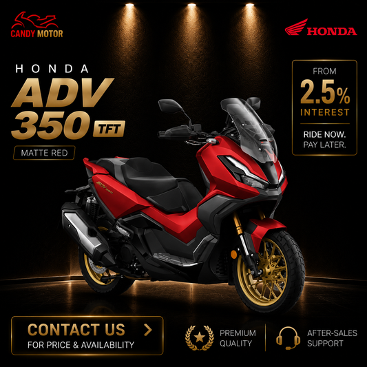 HONDA ADV 350 TFT Red Motorbike