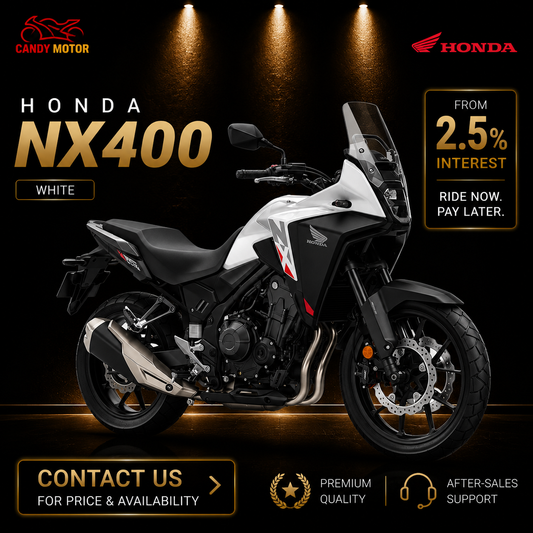 HONDA NX400 White Motorbike