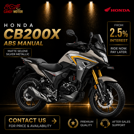 HONDA CB200X ABS MANUAL Silene Silver Metalic Motorbike