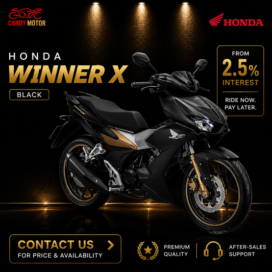 HONDA WINNER X Black Motorbike