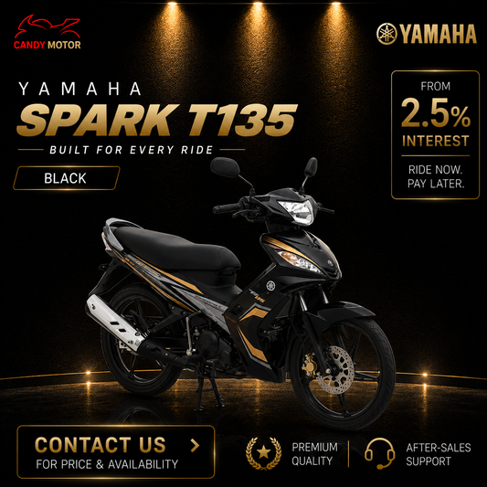 YAMAHA SPARK T125 2011 Black (COE until May 2031) Secondhand Motorbike
