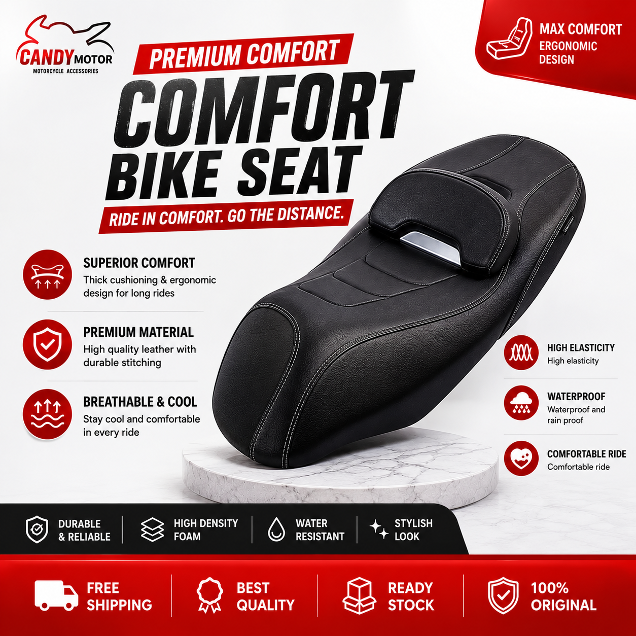 Motorcycle Comfort Seat ADV 150 160 350 XMAX V1 V2 PCX 160 NMAX V1 V2 V3 AEROX 155