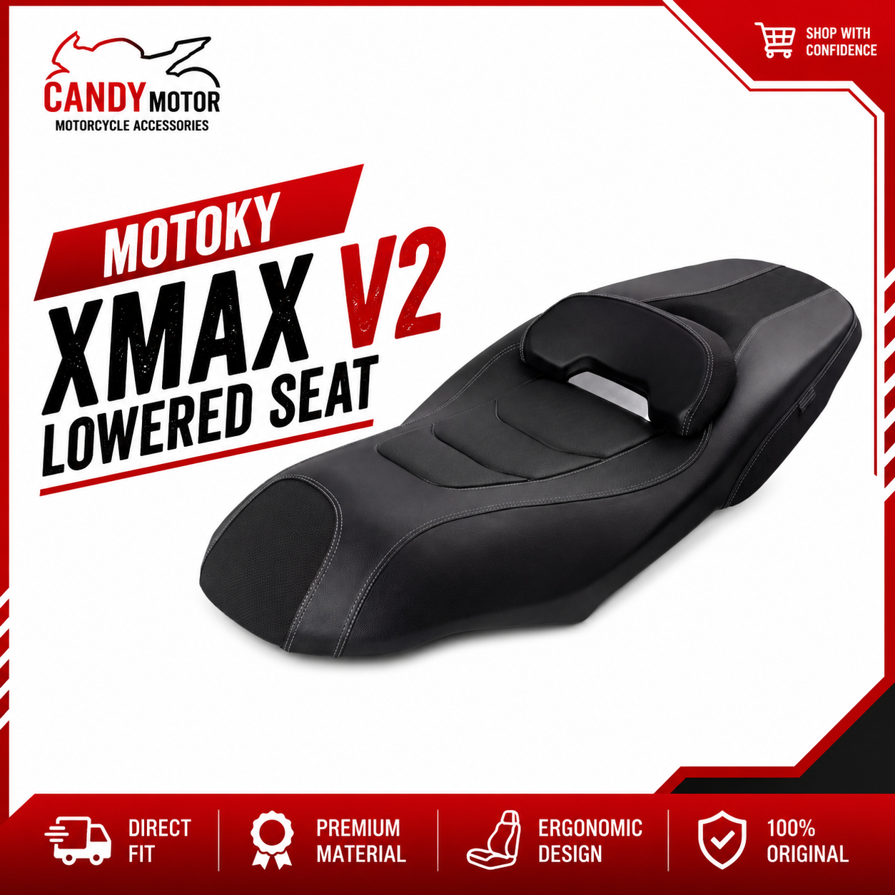 Motorcycle Comfort Seat ADV 150 160 350 XMAX V1 V2 PCX 160 NMAX V1 V2 V3 AEROX 155
