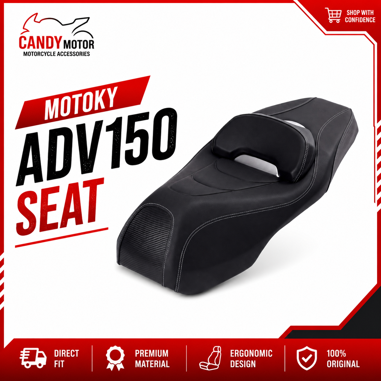 Motorcycle Comfort Seat ADV 150 160 350 XMAX V1 V2 PCX 160 NMAX V1 V2 V3 AEROX 155