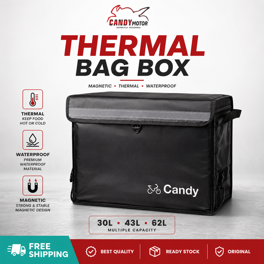 MAGNETIC Thermal bag box for food delivery rider heat insulation delivery magnet Candymotor