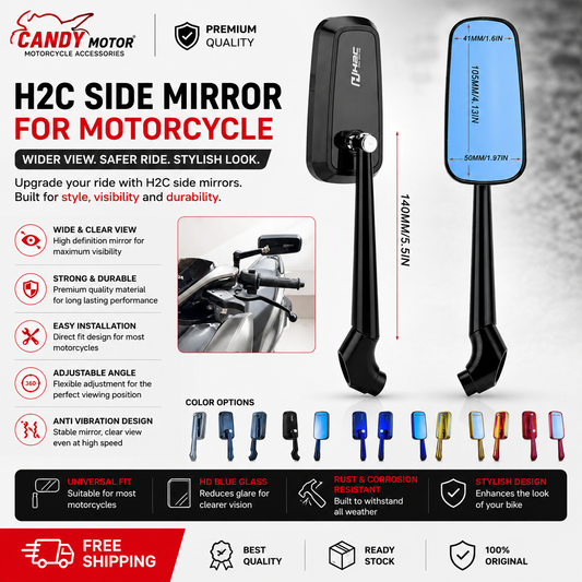 H2C Side Mirror for Motorcycle
