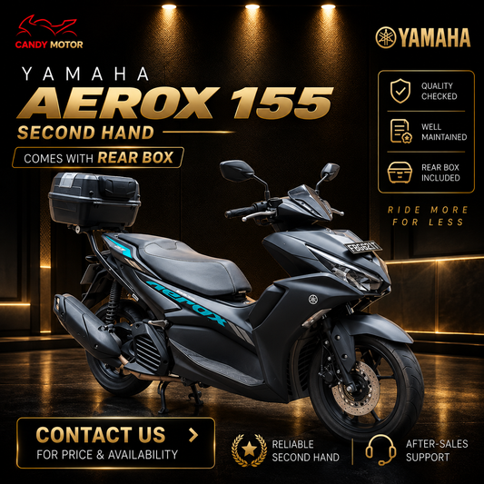 YAMAHA AEROX 155 Black Matte (2nd Hand)