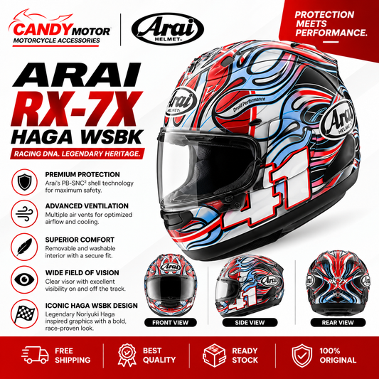 ARAI RX7X Haga WSBK Helmet