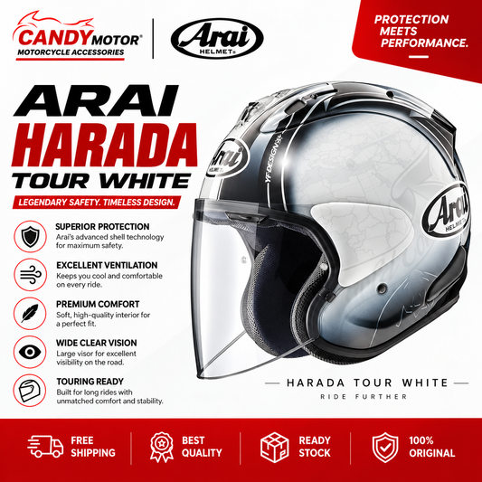 ARAI Harada Tour White Helmet