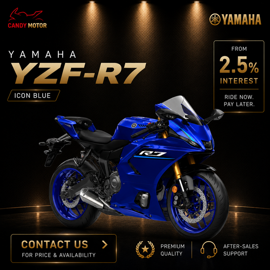 YAMAHA YZF-R7 ICONIC BLUE Motorbike
