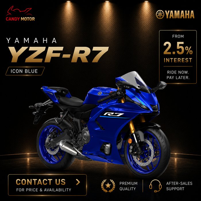 YAMAHA YZF-R7 ICONIC BLUE Motorbike