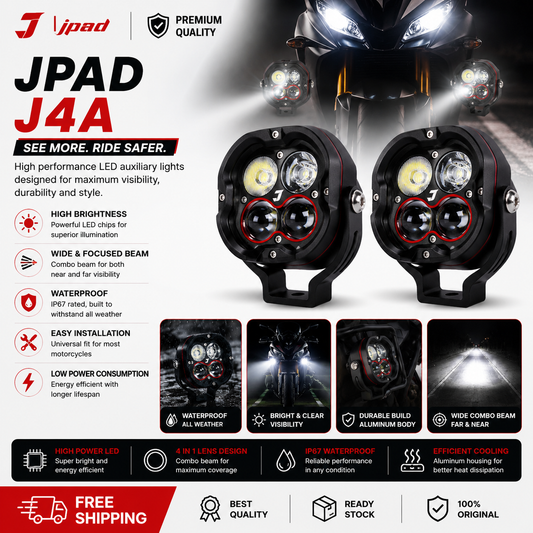JPAD LED Light-J4A Universal Motorcycle Spotlight