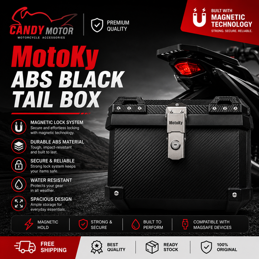 MotoKy Carbon Fiber Grain Decal Design (Black)