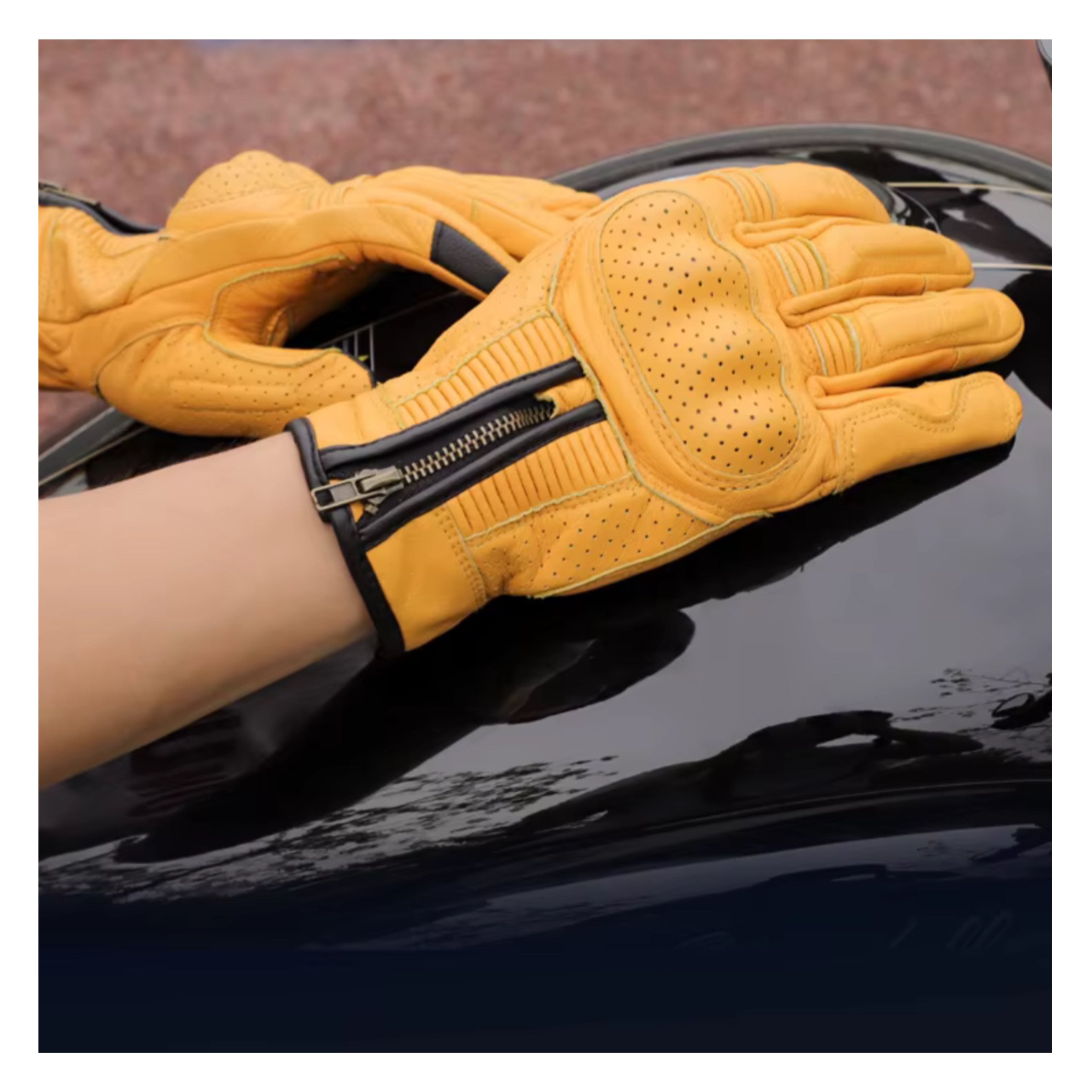 AOCU A6 Vintage Full Leather Gloves