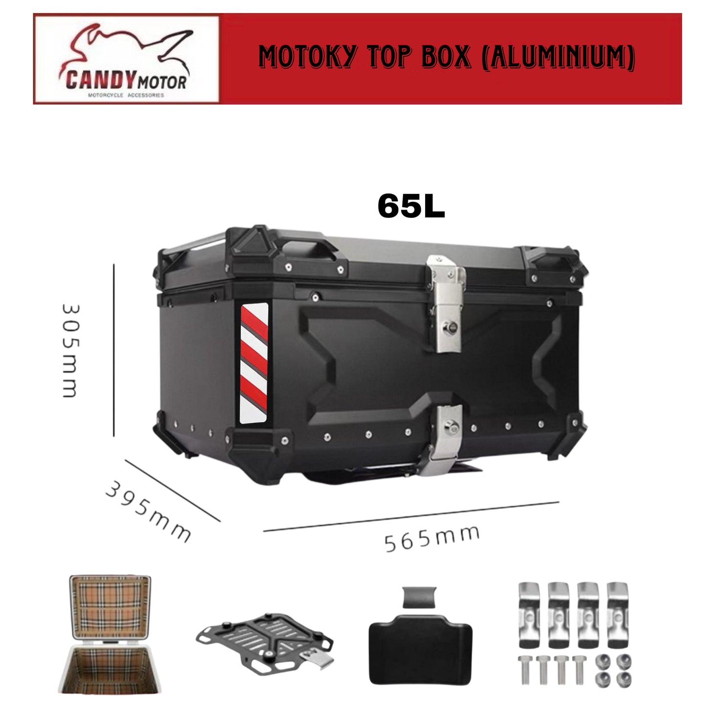 MotoKy TopBox (Aluminium)