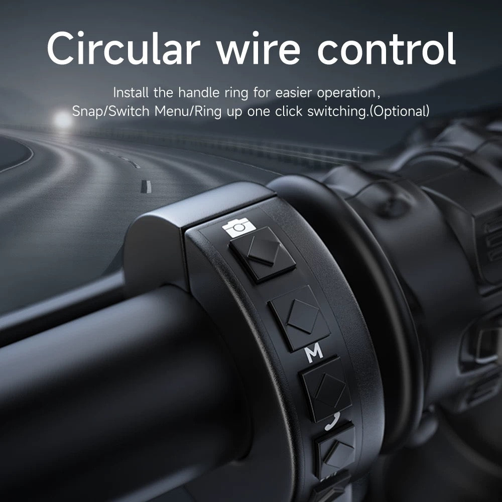 M17 Bike Play Motorcycle Dash Cam (Front + Rear) With 1000 Nits Screen