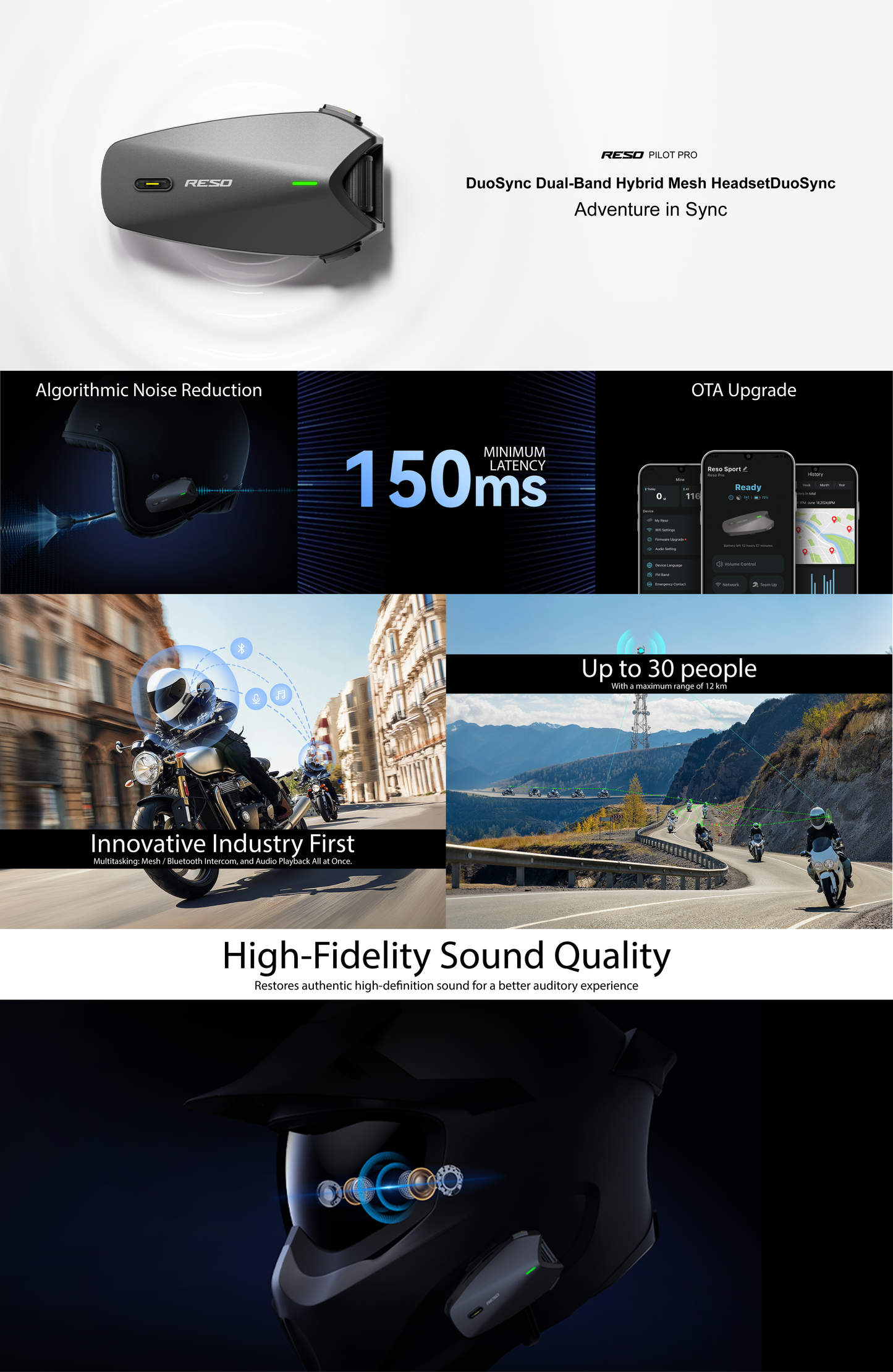 Reso Pilot Pro Bluetooth Mesh Intercome