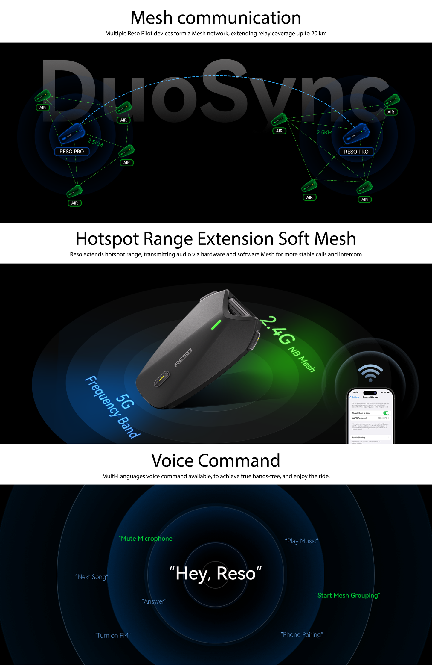 Reso Pilot Pro Bluetooth Mesh Intercome