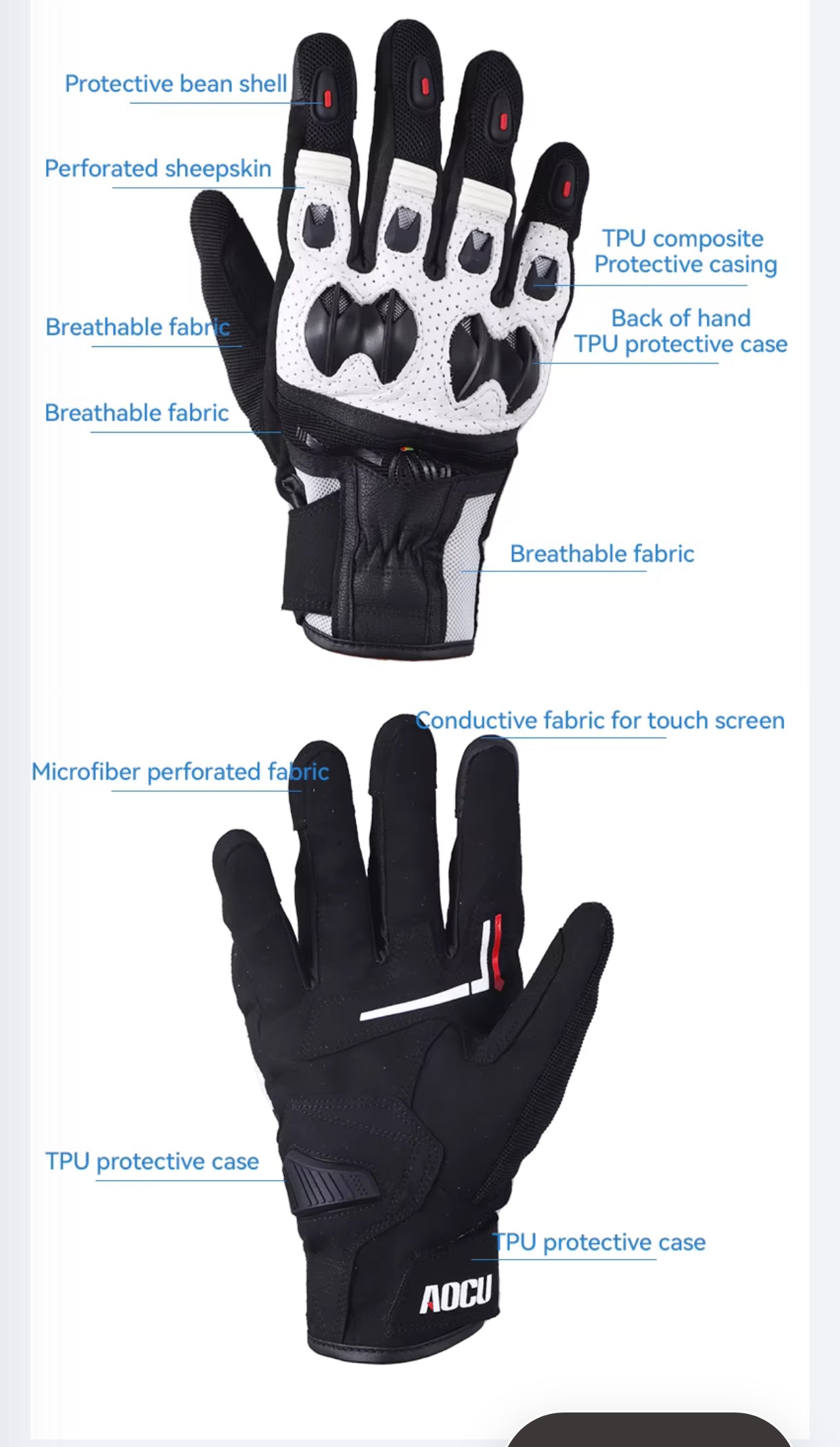 AOCU A3 Non Slip Glove