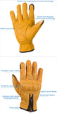 AOCU A5 Vintage Full Leather Gloves