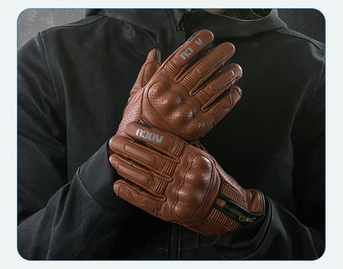 AOCU A6 Vintage Full Leather Gloves