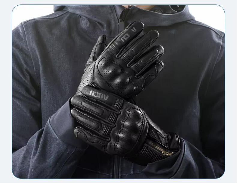AOCU A6 Vintage Full Leather Gloves