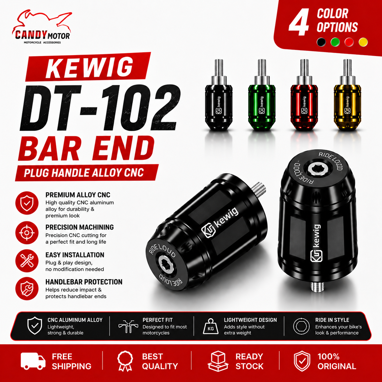 KEWIG DT-102 Bar End