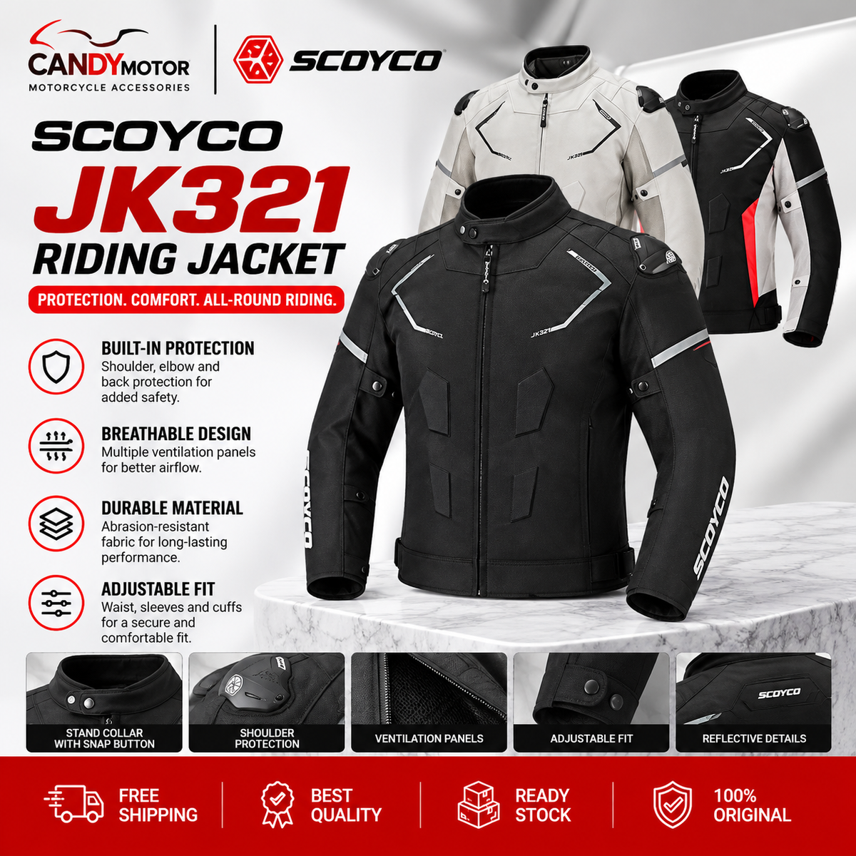 SCOYCO JK321 Motorcycle Riding Jacket