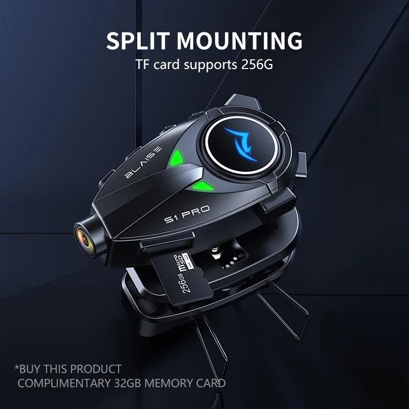 BLAISE S1 Pro Helmet Intercom with Camera