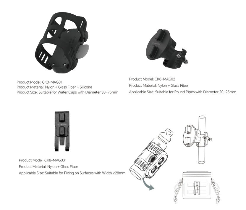 COKIMA CK8-MAG01 Magnetic Water Bottle Holder