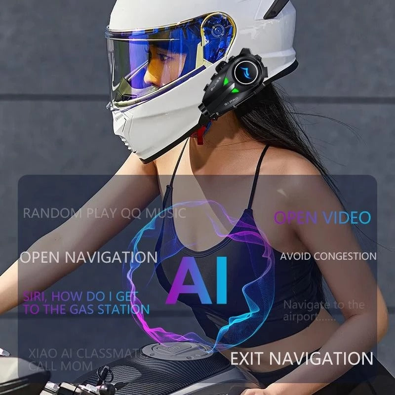 BLAISE S1 Pro Helmet Intercom with Camera