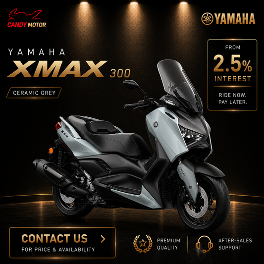 YAMAHA XMAX 300 Ceramic Gray Motorbike