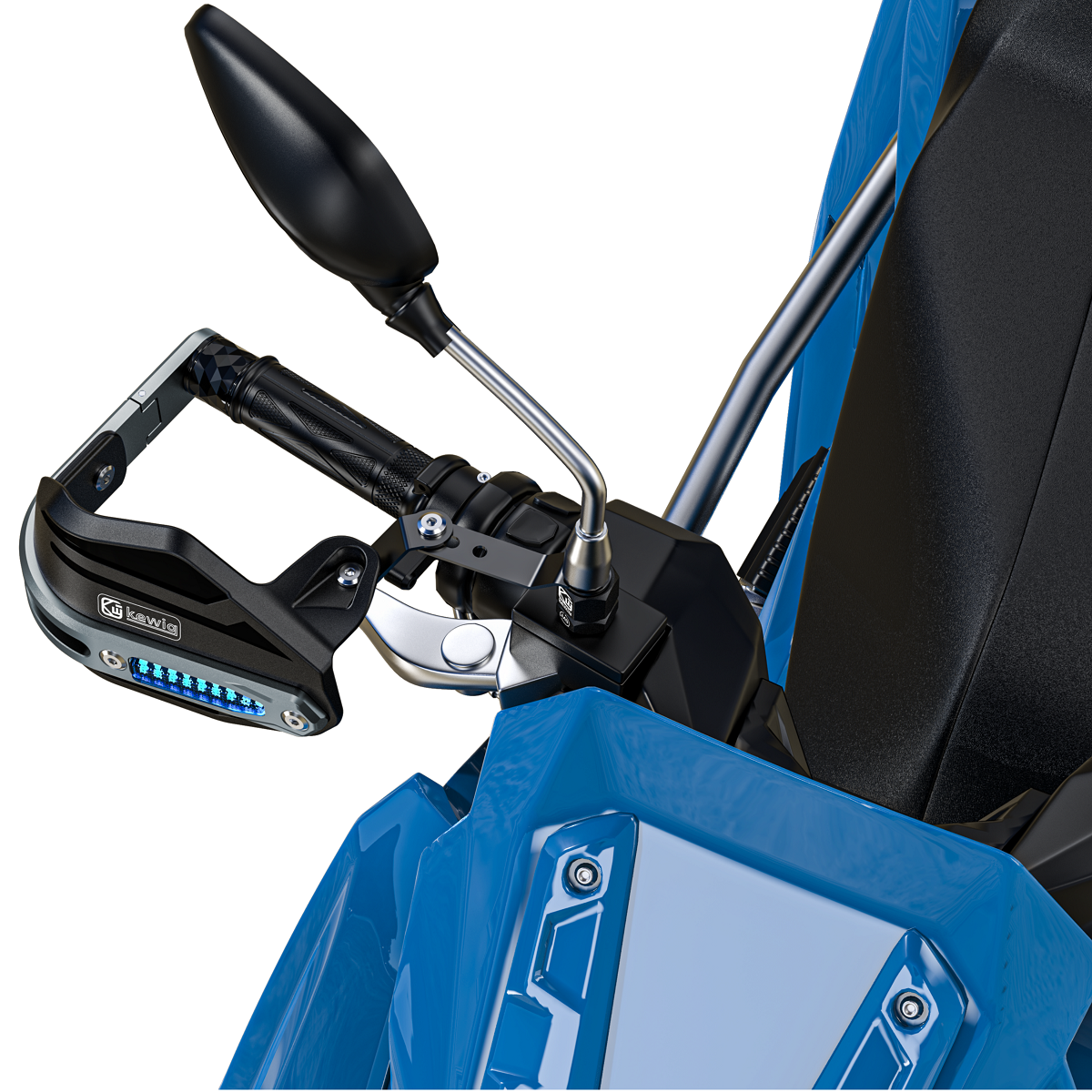 Motorcycle handlebar guard