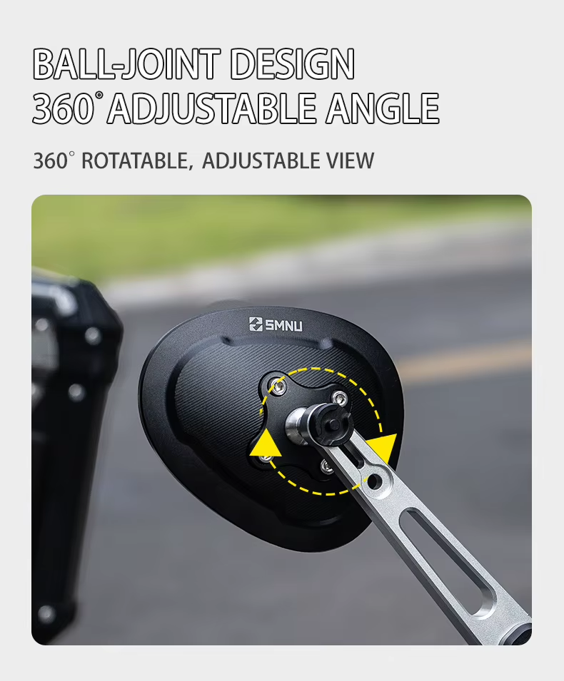 SMNU R130 Motorcycle Rearview Mirror