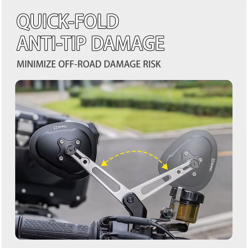SMNU R130 Motorcycle Rearview Mirror